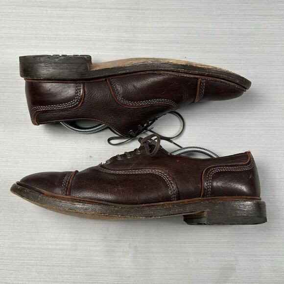 Allen Edmonds Overlord Men’s Size 11 Cap Toe Brown Kudo Leather Dress Shoes